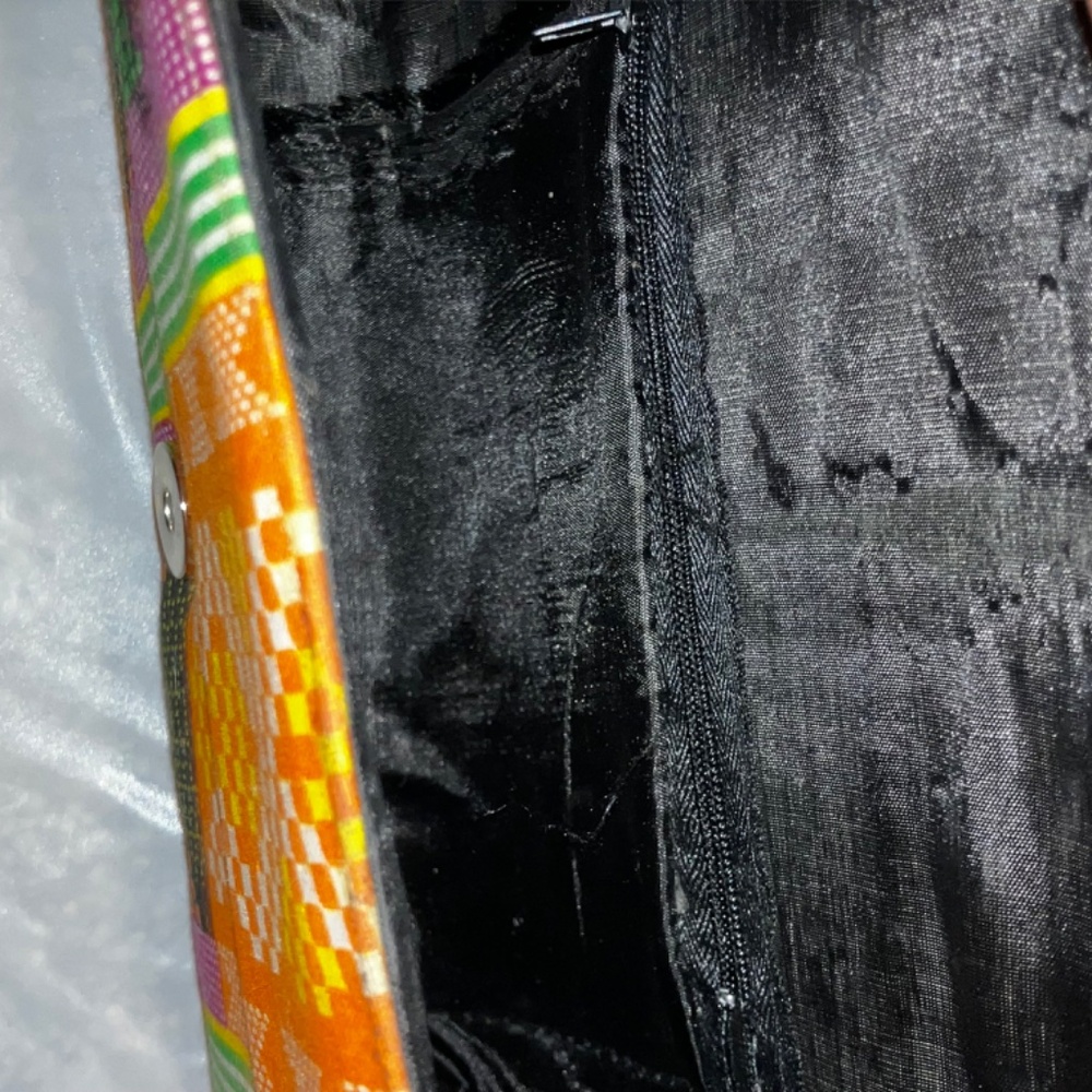 Multicolored African Fabric handbag - Picture 6 of 8